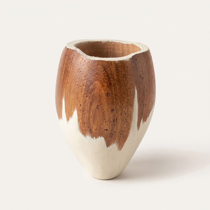 Mate Ranchero de algarrobo pintado overo, de tres cuartos