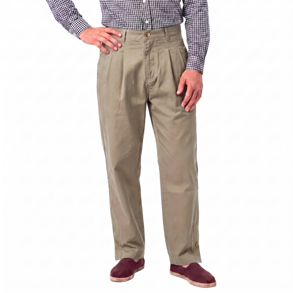 Bombacha de Campo Rancho Doble Beige — puesta de frente