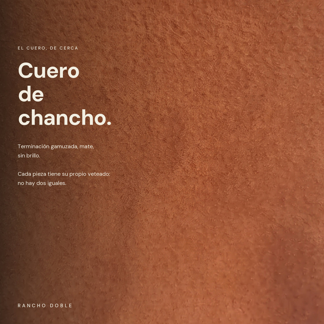 Yerbera Camel — macro del cuero de chancho