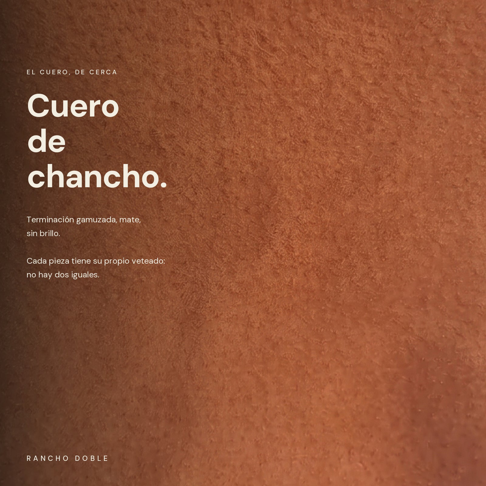 Yerbera Camel — macro del cuero de chancho